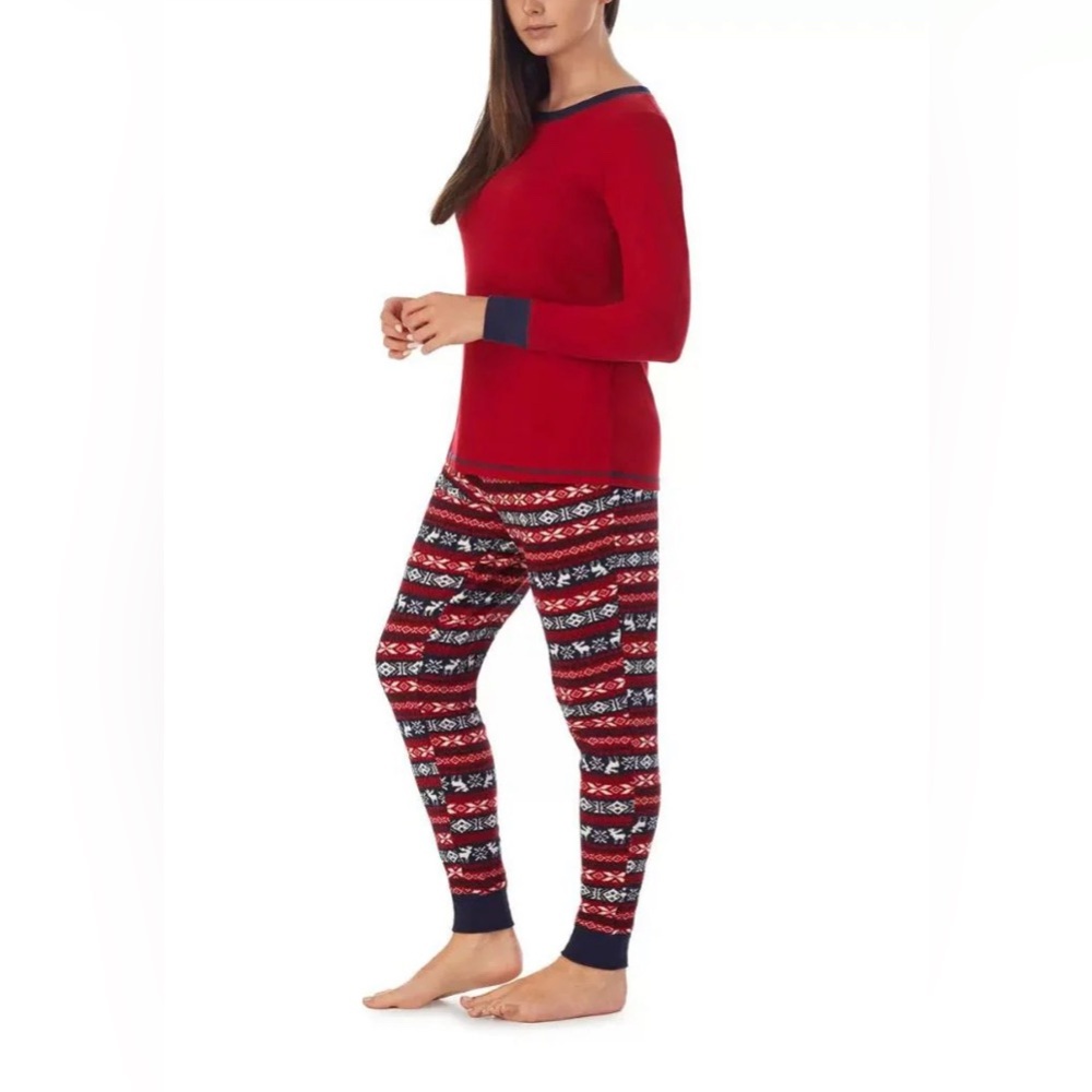 🔥🎄 Weatherproof Women’s Holiday Fair Isle Pajama Set – XXL – NWT 🎄
